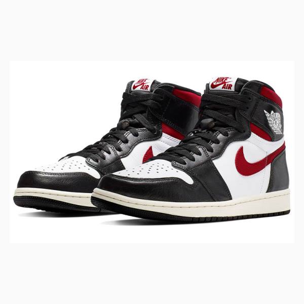 Nike Retro High OG Koripallokengät Miesten Air Jordan 1 Mustat Valkoinen Punainen | JD-176CH