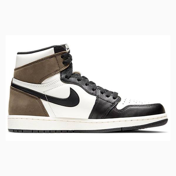 Nike Retro High OG Koripallokengät Miesten Air Jordan 1 Mustat Valkoinen Ruskea | JD-968VL