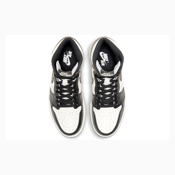 Nike Retro High OG Koripallokengät Miesten Air Jordan 1 Mustat Valkoinen Ruskea | JD-968VL