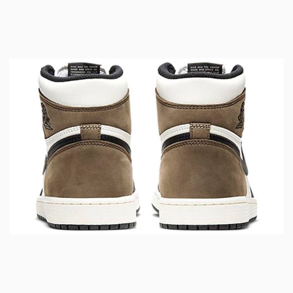 Nike Retro High OG Koripallokengät Miesten Air Jordan 1 Mustat Valkoinen Ruskea | JD-968VL