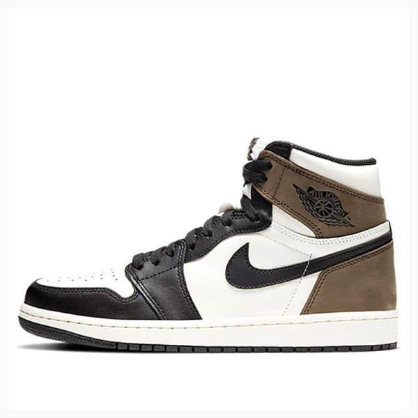 Nike Retro High OG Koripallokengät Miesten Air Jordan 1 Mustat Valkoinen Ruskea | JD-968VL