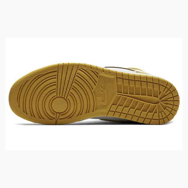 Nike Retro High OG Ochre Koripallokengät Miesten Air Jordan 1 Valkoinen Mustat Kultaiset | JD-945MY