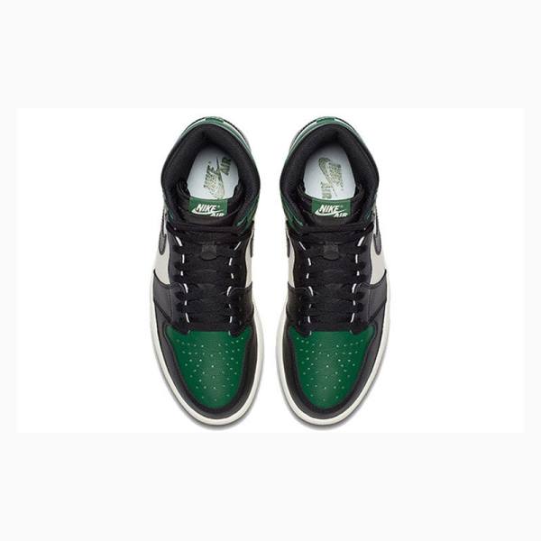 Nike Retro High OG Pine Koripallokengät Miesten Air Jordan 1 Vihreä Mustat | JD-518DN