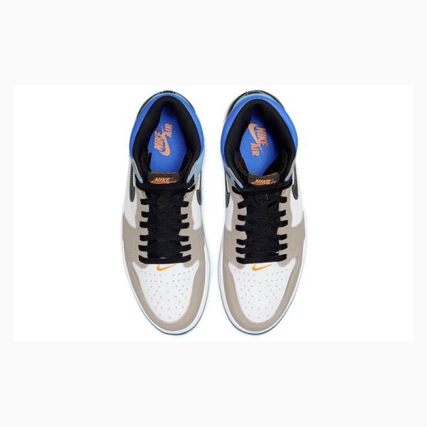Nike Retro High OG Pro Prototype Koripallokengät Miesten Air Jordan 1 Harmaat Mustat Sininen | JD-490VN