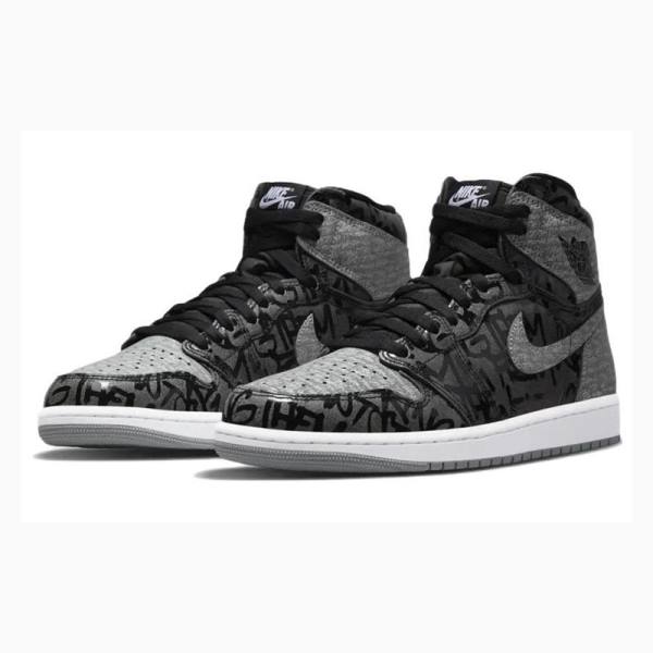 Nike Retro High OG Rebellionaire Koripallokengät Miesten Air Jordan 1 Mustat Harmaat | JD-819QH