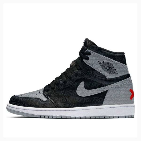 Nike Retro High OG Rebellionaire Koripallokengät Miesten Air Jordan 1 Mustat Harmaat | JD-819QH