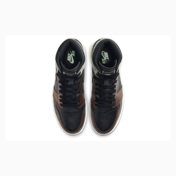 Nike Retro High OG Rust Shadow Koripallokengät Miesten Air Jordan 1 Mustat Ruskea | JD-879DK