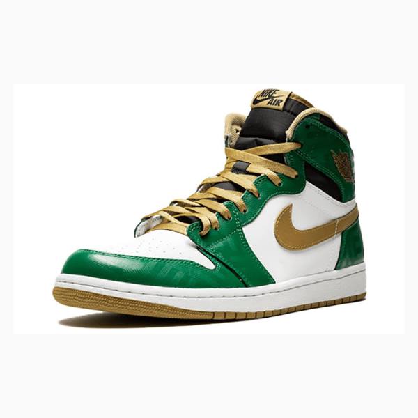 Nike Retro High OG SVSM Koripallokengät Miesten Air Jordan 1 Vihreä Kultaiset | JD-509YX