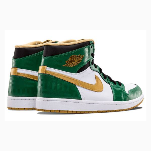 Nike Retro High OG SVSM Koripallokengät Miesten Air Jordan 1 Vihreä Kultaiset | JD-509YX