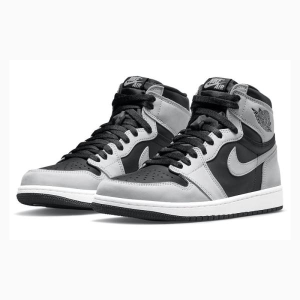 Nike Retro High OG Shadow 2.0 Koripallokengät Miesten Air Jordan 1 Harmaat Mustat | JD-138ZS