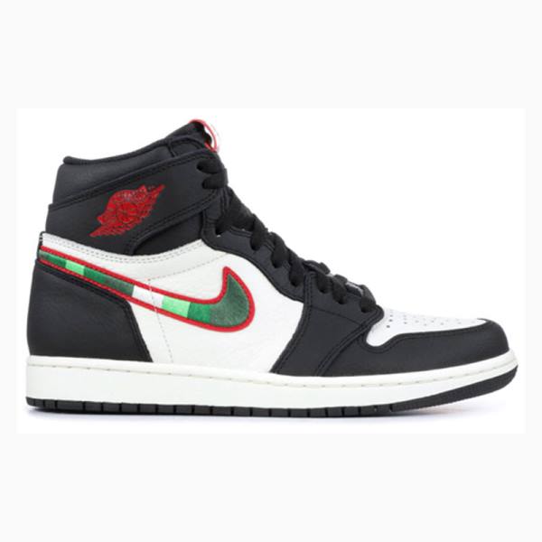 Nike Retro High OG Sports Illustrated Koripallokengät Miesten Air Jordan 1 Mustat Punainen | JD-962NK