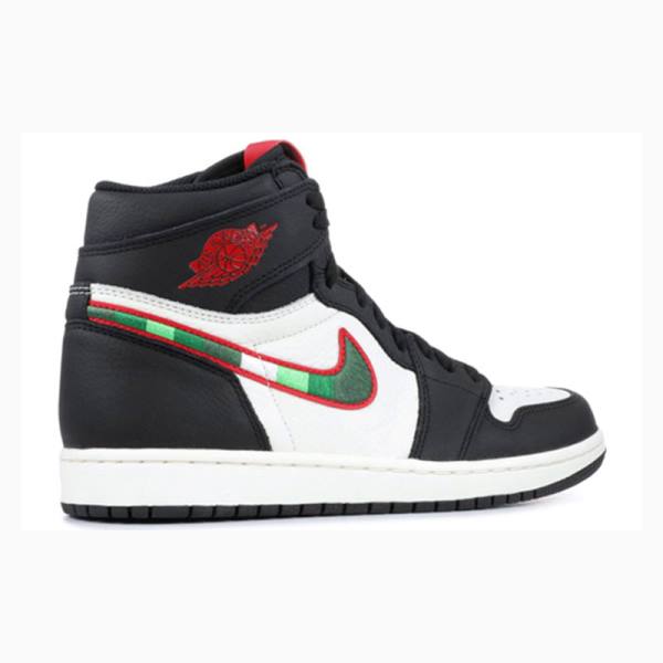Nike Retro High OG Sports Illustrated Koripallokengät Miesten Air Jordan 1 Mustat Punainen | JD-962NK
