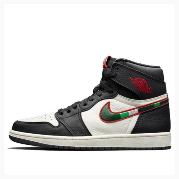 Nike Retro High OG Sports Illustrated Koripallokengät Miesten Air Jordan 1 Mustat Punainen | JD-962NK