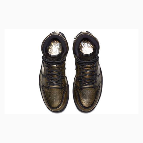 Nike Retro High OG Wings Koripallokengät Miesten Air Jordan 1 Kultaiset | JD-603BK