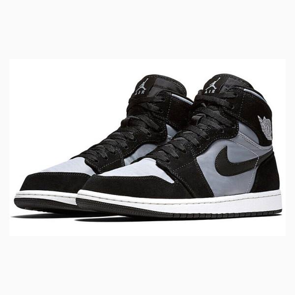 Nike Retro High PREM Koripallokengät Miesten Air Jordan 1 Harmaat Mustat | JD-804BE