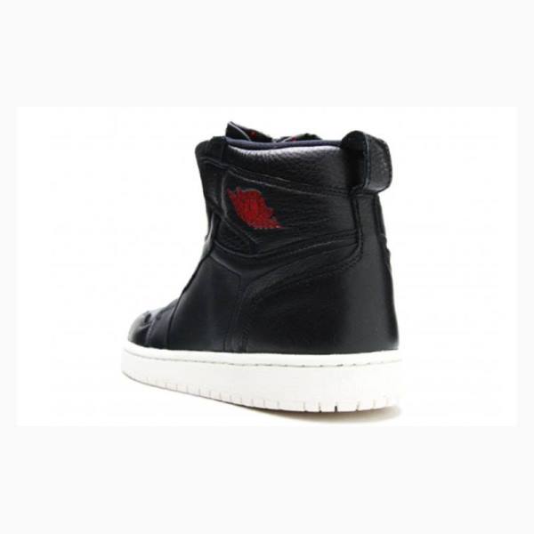 Nike Retro High Zip 'Black' Phantom-Gym Koripallokengät Naisten Air Jordan 1 Mustat Punainen | JD-638IW