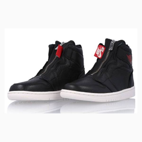 Nike Retro High Zip 'Black' Phantom-Gym Koripallokengät Naisten Air Jordan 1 Mustat Punainen | JD-638IW