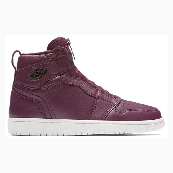 Nike Retro High Zip Bordeaux Koripallokengät Naisten Air Jordan 1 Violetit | JD-268BU