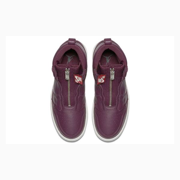 Nike Retro High Zip Bordeaux Koripallokengät Naisten Air Jordan 1 Violetit | JD-268BU