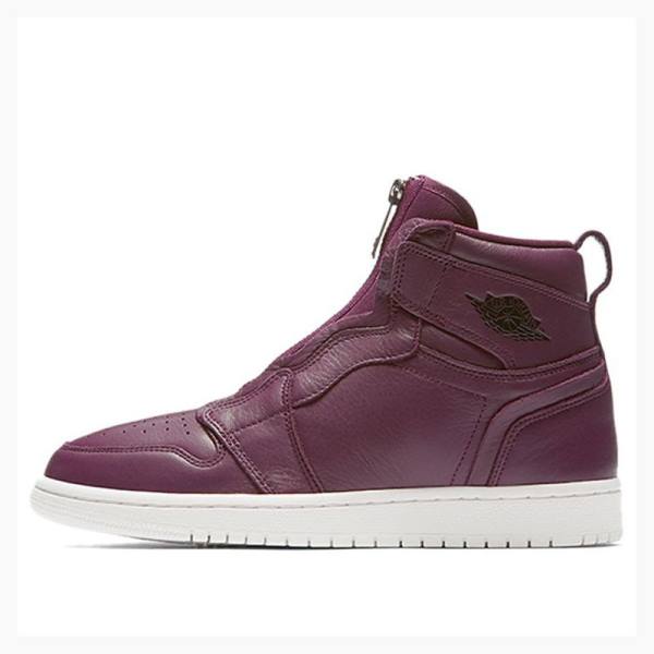 Nike Retro High Zip Bordeaux Koripallokengät Naisten Air Jordan 1 Violetit | JD-268BU