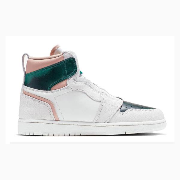 Nike Retro High Zip 'Mystic Green' Koripallokengät Naisten Air Jordan 1 Vihreä Valkoinen | JD-581FR