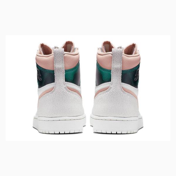 Nike Retro High Zip 'Mystic Green' Koripallokengät Naisten Air Jordan 1 Vihreä Valkoinen | JD-581FR