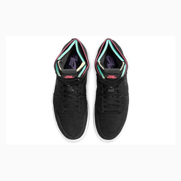 Nike Retro High Zoom Court Koripallokengät Miesten Air Jordan 1 Mustat Violetit | JD-603OF