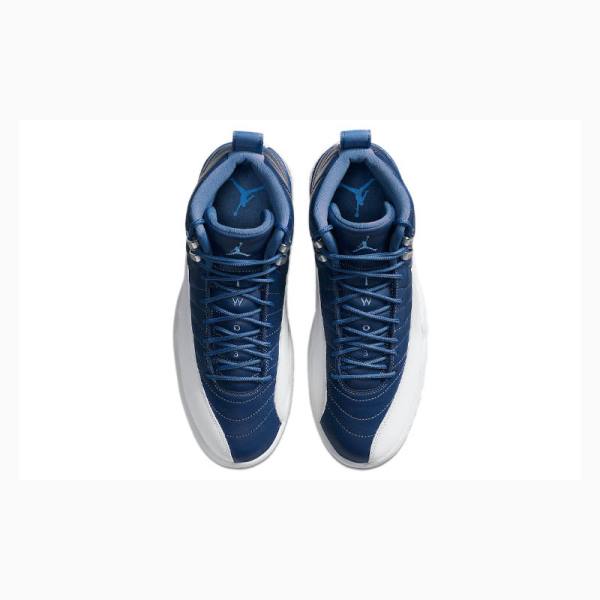 Nike Retro Indigo Koripallokengät Miesten Air Jordan 12 Valkoinen Sininen | JD-462PW