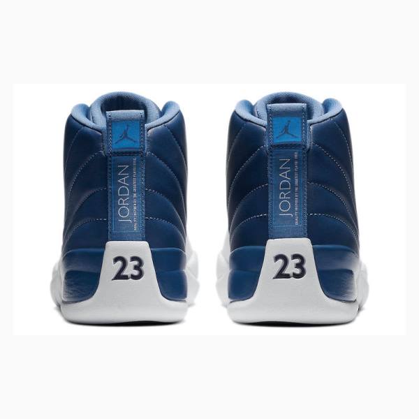 Nike Retro Indigo Koripallokengät Miesten Air Jordan 12 Valkoinen Sininen | JD-462PW