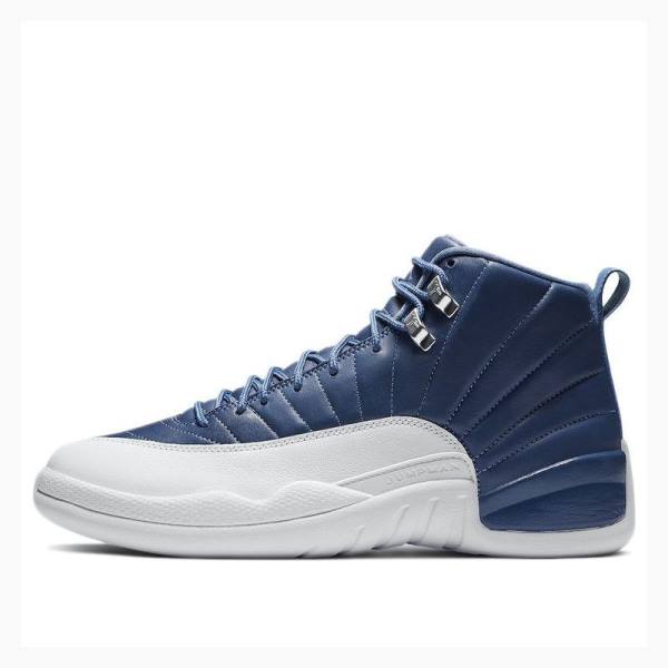 Nike Retro Indigo Koripallokengät Miesten Air Jordan 12 Valkoinen Sininen | JD-462PW
