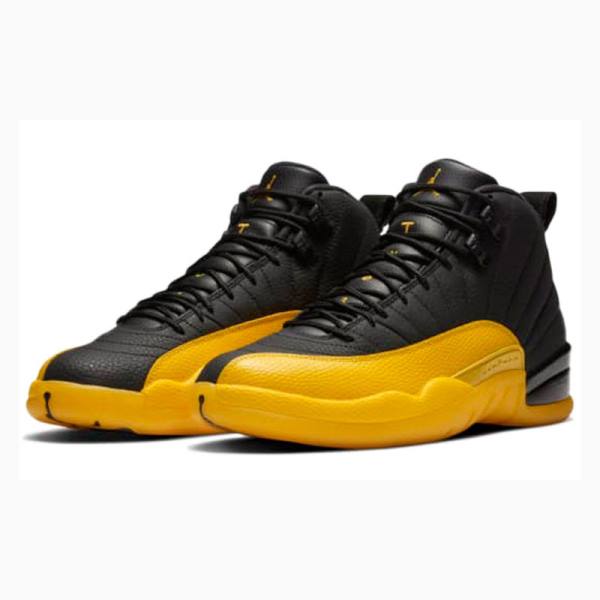 Nike Retro Koripallokengät Miesten Air Jordan 12 Kultaiset Mustat | JD-401WY