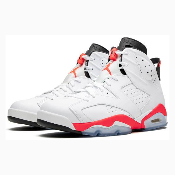Nike Retro Koripallokengät Miesten Air Jordan 6 Valkoinen Punainen | JD-425QM