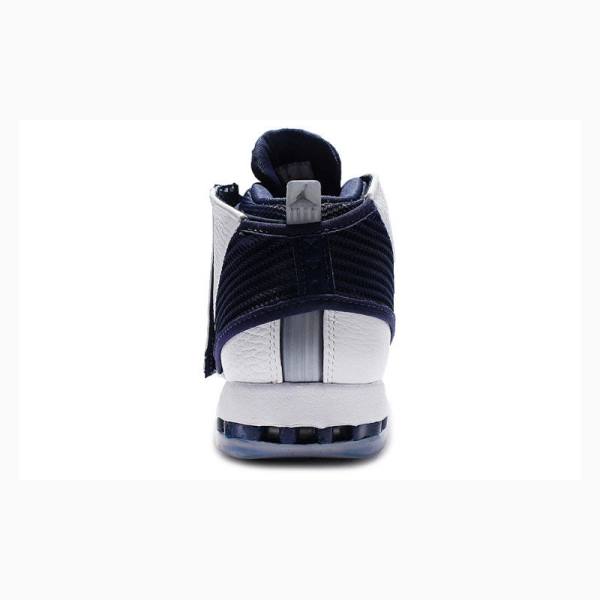 Nike Retro Koripallokengät Miesten Air Jordan 16 Valkoinen Laivastonsininen | JD-437ZG