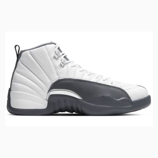 Nike Retro Koripallokengät Miesten Air Jordan 12 Valkoinen Tummanharmaat | JD-604UW