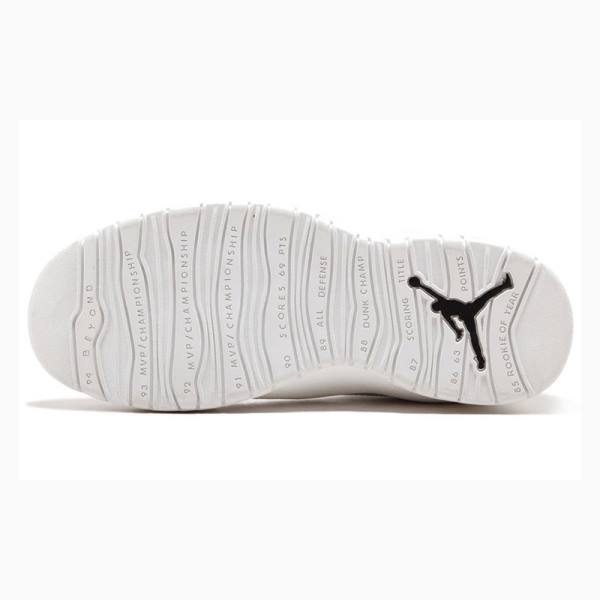 Nike Retro Koripallokengät Miesten Air Jordan 10 Valkoinen Mustat | JD-783VF