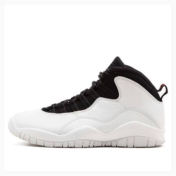 Nike Retro Koripallokengät Miesten Air Jordan 10 Valkoinen Mustat | JD-783VF