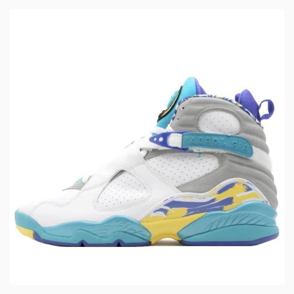 Nike Retro Koripallokengät Naisten Air Jordan 8 Valkoinen Sininen | JD-168IJ