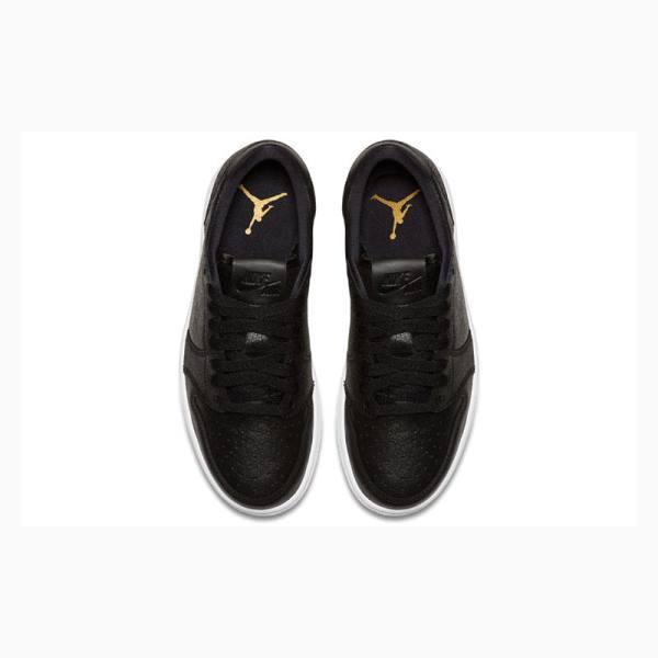 Nike Retro Koripallokengät Naisten Air Jordan 1 Mustat Valkoinen | JD-809RN