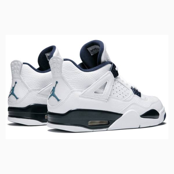 Nike Retro LS Legend Koripallokengät Miesten Air Jordan 4 Valkoinen Laivastonsininen | JD-865ZT