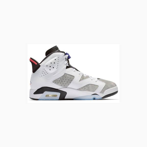 Nike Retro LTR Flint Koripallokengät Miesten Air Jordan 6 Valkoinen Harmaat Mustat | JD-809DV