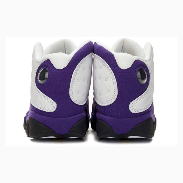 Nike Retro Lakers Koripallokengät Miesten Air Jordan 13 Valkoinen Violetit Mustat | JD-910IJ