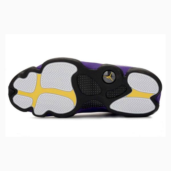 Nike Retro Lakers Koripallokengät Miesten Air Jordan 13 Valkoinen Violetit Mustat | JD-910IJ