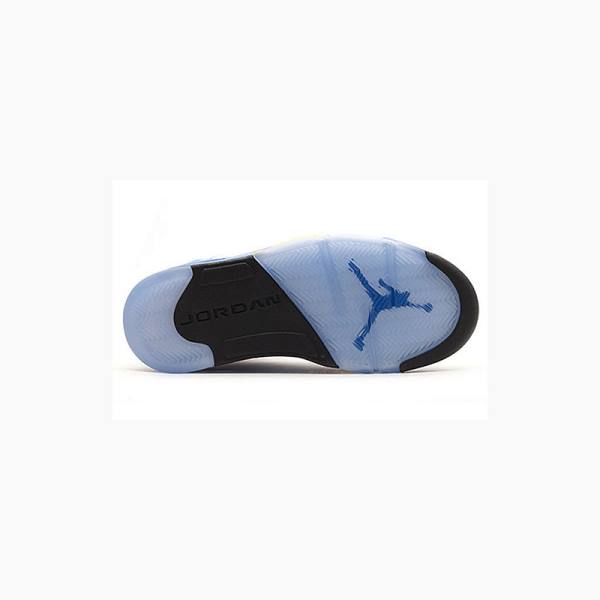 Nike Retro Laney Koripallokengät Miesten Air Jordan 5 Valkoinen Sininen | JD-294HL
