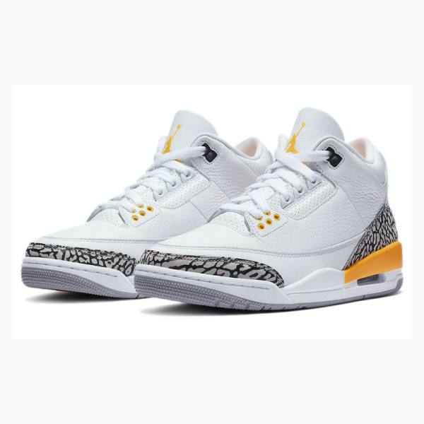 Nike Retro Laser Koripallokengät Naisten Air Jordan 3 Valkoinen Oranssi | JD-564VO