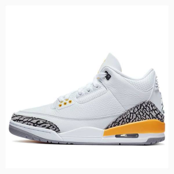 Nike Retro Laser Koripallokengät Naisten Air Jordan 3 Valkoinen Oranssi | JD-564VO