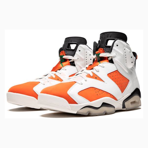 Nike Retro Like Mike - Gatorade Koripallokengät Miesten Air Jordan 6 Valkoinen Oranssi | JD-315MP