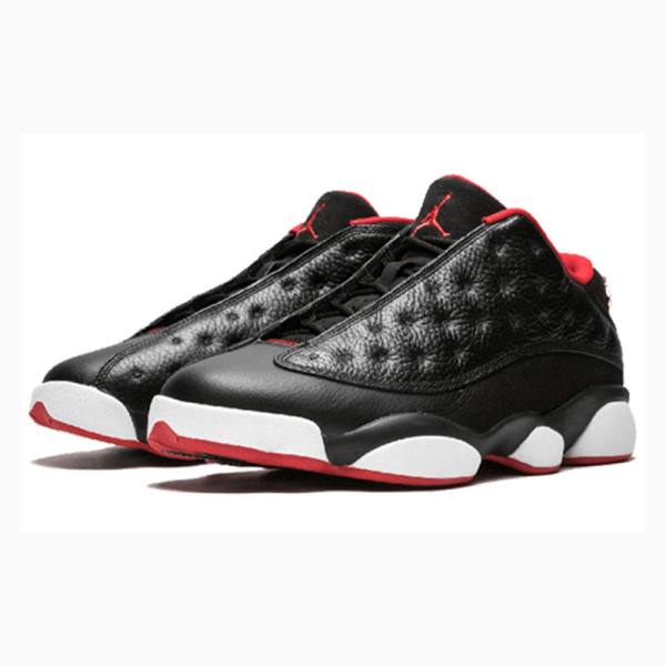 Nike Retro Low Bred Tennarit Miesten Air Jordan 13 Mustat Punainen | JD-579JK