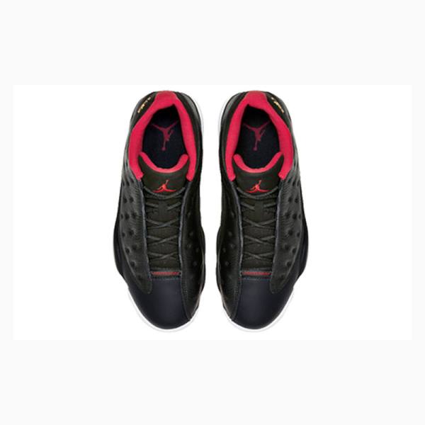 Nike Retro Low Bred Tennarit Miesten Air Jordan 13 Mustat Punainen | JD-579JK