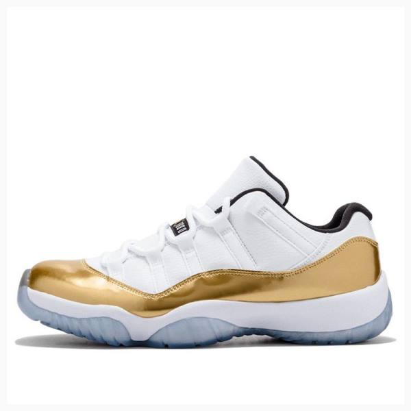 Nike Retro Low Closing Ceremony Tennarit Miesten Air Jordan 11 Valkoinen Kultaiset | JD-961ZE