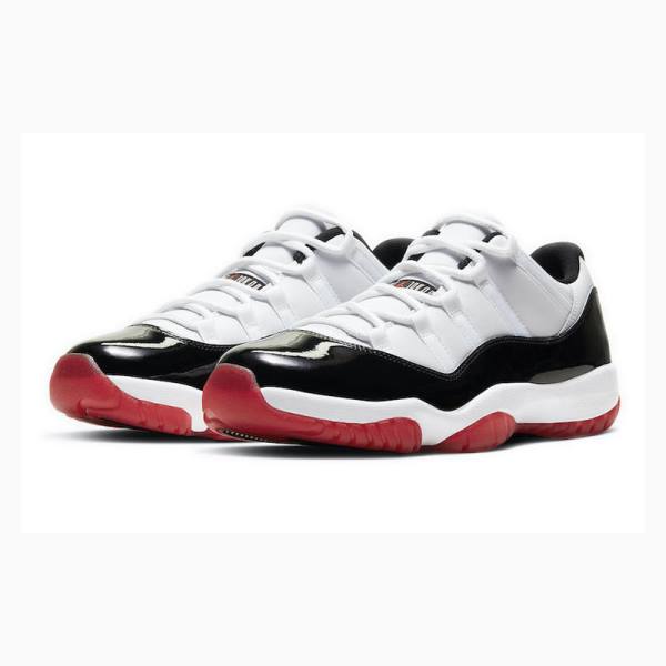 Nike Retro Low Concord Bred Tennarit Miesten Air Jordan 11 Valkoinen Mustat Punainen | JD-758NL